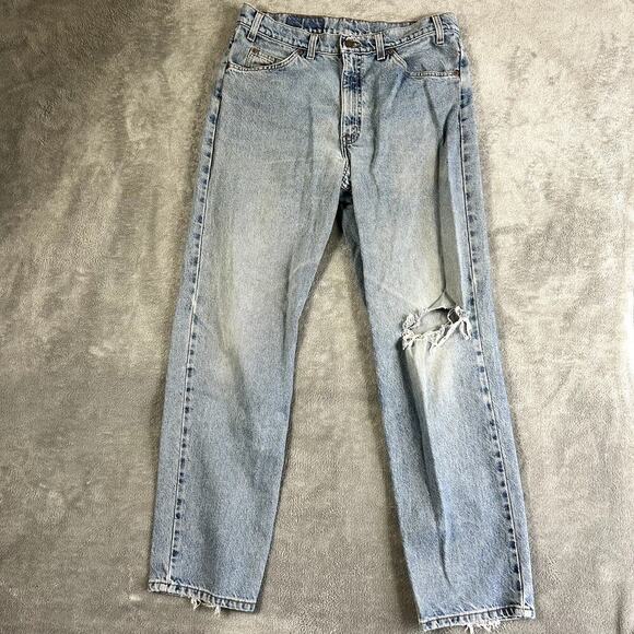 Levi's Other - Vintage Levi's Mens' Orange Tab Distressed Light Wash Jeans Size 34x32